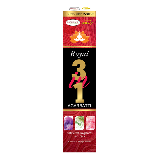 Patanjali Aastha Royal 3 in One Agarbatti