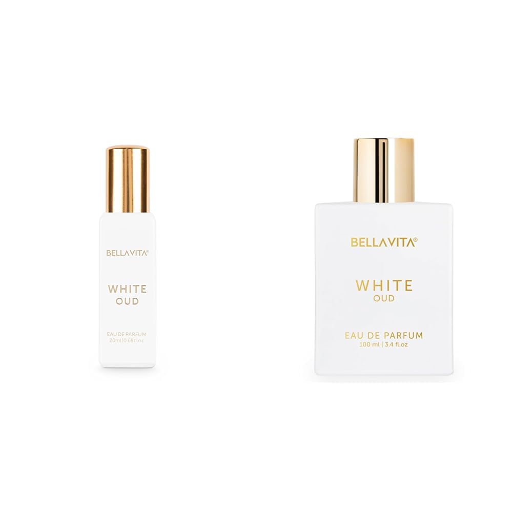 Bella Vita Luxury White Oud Unisex Liquid Eau De Parfum White Oud Unisex Eau De Parfum With Orange Patchouli Muskpremium Long Lasting Oud & Fruity Fragrance For Unisex100Ml, 20 Ml