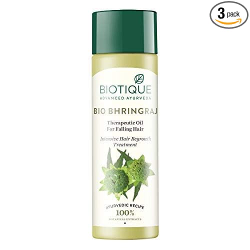Biotique Botanicals Bhringraj Hair Oil - 120ml - Pack of 3