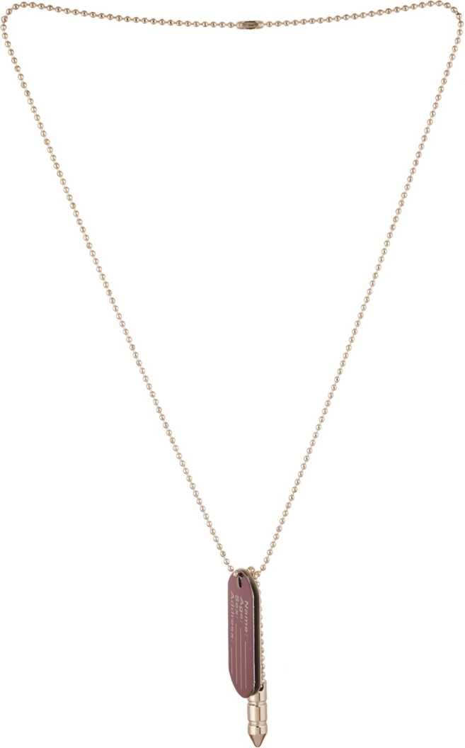 ASTRODIDI Bullet Shape and Metal Name Plate Pendant with Chain Mala for Boys Girls Mens & Women