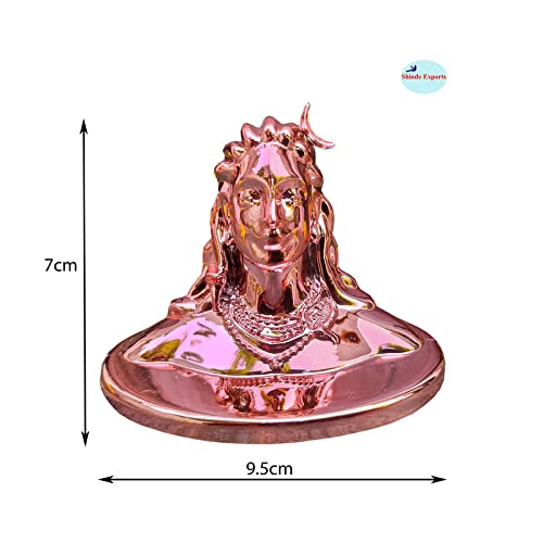 SHINDE EXPORTS Adiyogi Statue for Car Dashboard | Mahadev Shiv Idol Murti for Pooja, Gift, Home & Office Decor. (Silver Tone) (Copper Tone)