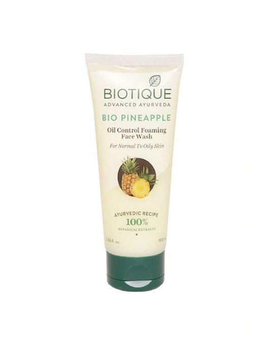 Biotique Unisex Set of 2 Advanced Ayurveda Pineapple Oil Control Face Wash (100ml each)