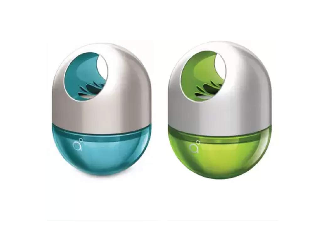 Godrej Aer Twist Cool Surf Blue & Fresh Lush Green Car Freshener Gel (2 x 45 g)
