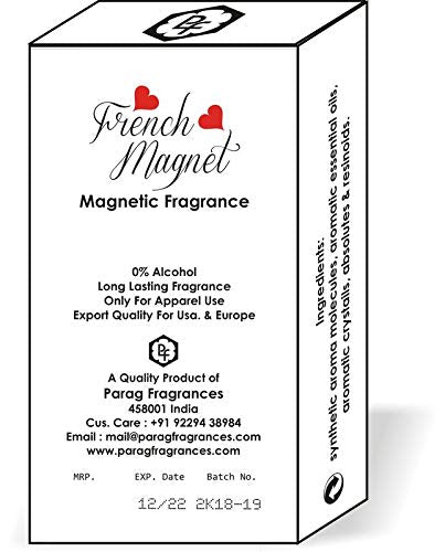 Parag Fragrances French Magnet Attar Roll-on 6ml (Long Lasting/Alcohol Free Attar)