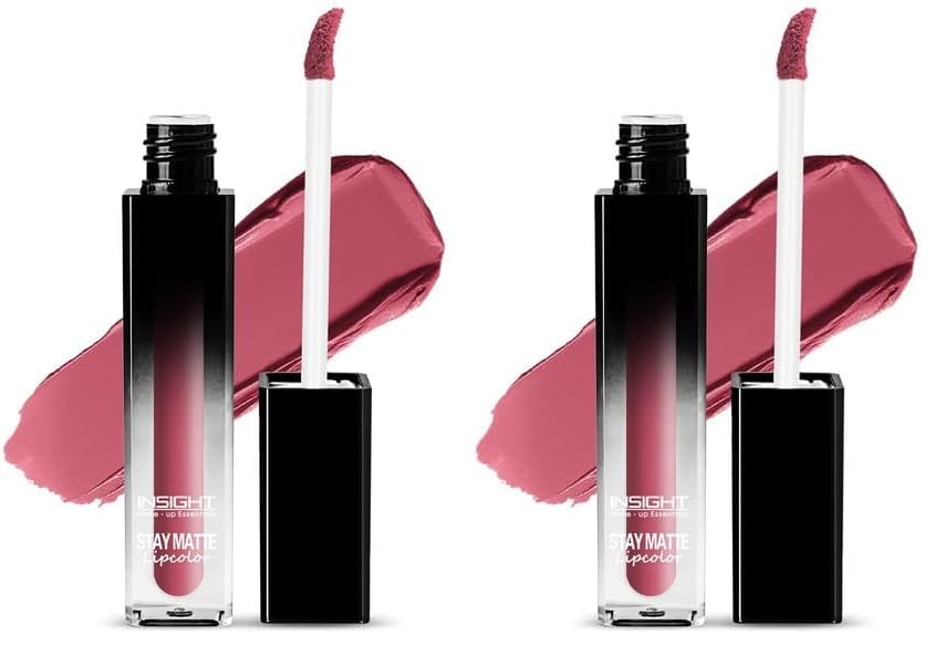 INSIGHT Stay Matte Lipcolor | Butter Texture with Matte Finish | Long Lasting Formula | Transferproof | Comfortable Wear | Infused with Avocado Oil & Niacinamide - (DREAM BIG) 3g (Pack of 2)