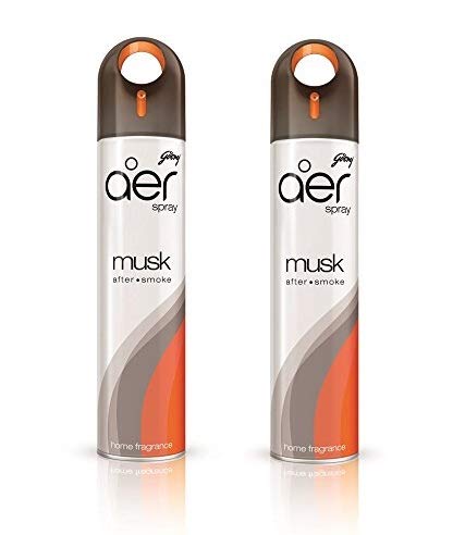 Godrej aer Musk After Smoke Home Air Freshener Spray (300 ml) - Pack of 2