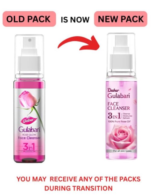 Dabur Gulabari Rose Glow Face Cleanser, Pack of 1,100 Ml
