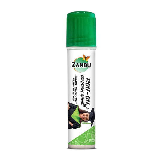 Zandu Roll On-Tension Gone- Ayurvedic Roll-On, 10ml for Headache & Cold Relief