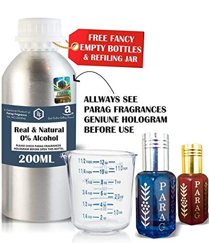 Parag Fragrances 200ml Sandalwood Strong Attar (Long Lasting Attar For Man) Also Available in 25ml/50ml/100ml/500ml