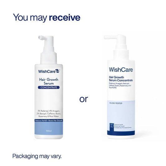 WishCare Hair Growth Serum For Scalp | 94% Saw New Hair Growth | Redensyl & Rosemary Oil | 100% Saw Hairfall Reduction | In-Vivo Tested | For Men & Women | 100ml