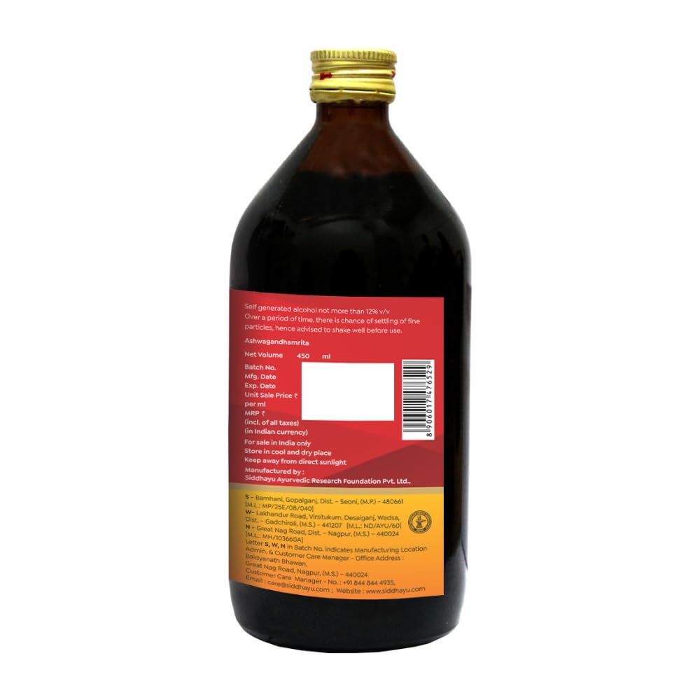 Baidyanath Asli Ayurved Ashwagandhaamrita - 450 ml