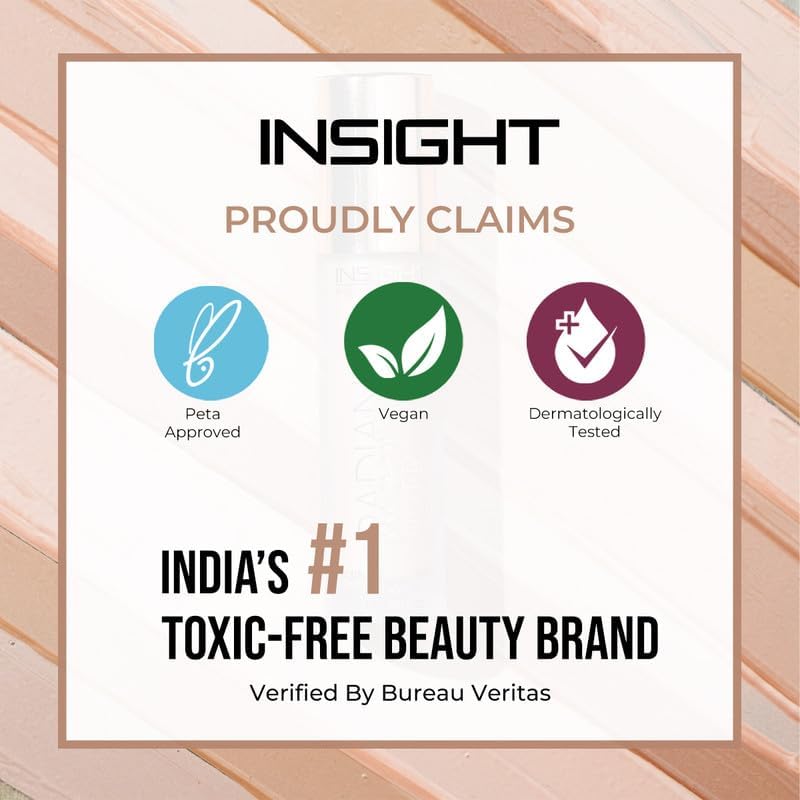 INSIGHT Radiance Filter | Radiant Finish | Infused with Squalane & Vit E | Illuminating Skin Tint Foundation | Comfortable Wear for Everyday Use - (Light) 11g