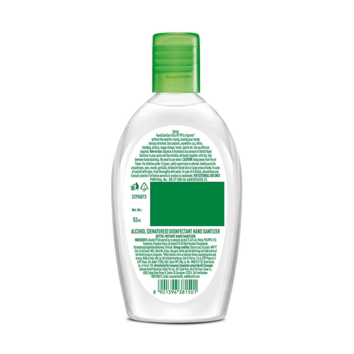 Dettol Original hand Sanitizer 50ml Each (Pack of 10)