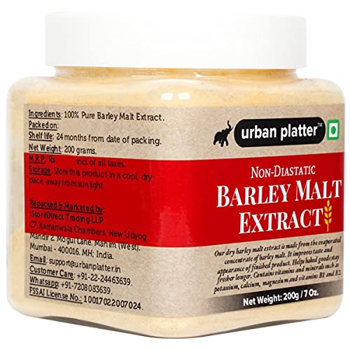 Urban Platter Non-Diastatic Bake Friendly Barley Malt Extract, 300g