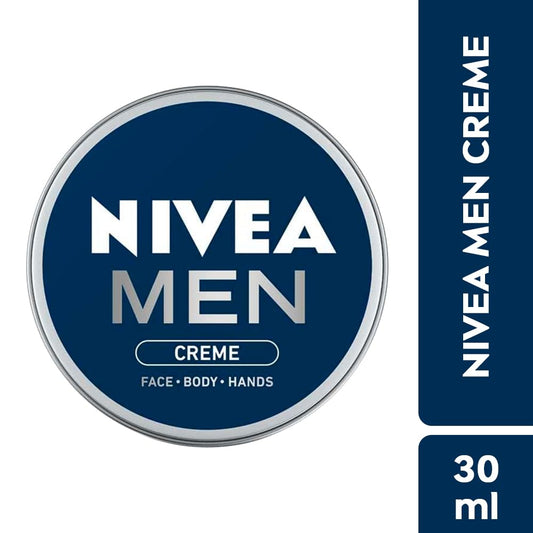 Nivea Men Creme, Non Greasy Moisturizer, Cream For Face, Body & Hands, 30ml