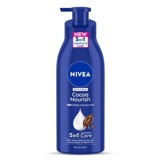 NIVEA Body Lotion for Very Dry Skin, Cocoa Nourish, with Coconut Oil & Cocoa Butter, 400 ml & NIVEA Body Lotion, Aloe Hydration, with Aloe Vera for Instant Hydration in Summer, 400 ml