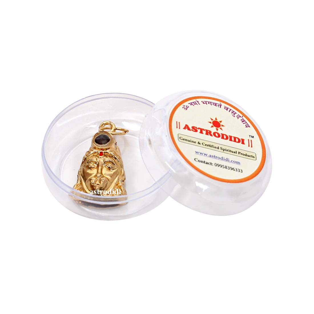 ASTRODIDI Bronze Hanuman Chalisa Pendant (Red, Yellow)