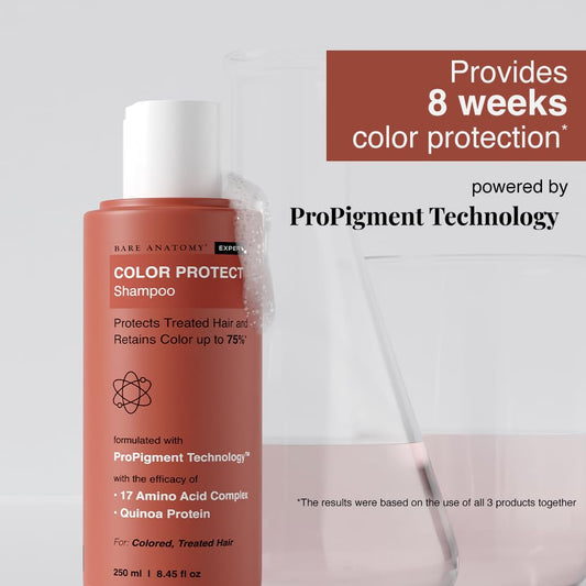 Bare Anatomy Colour Protect Shampoo & Hair Mask Combo | Helps Retain Hair Colour, Smoothens Dry & Frizzy Hair | Amino Acid Complex & Quinoa Protein | 250ml + 250gm