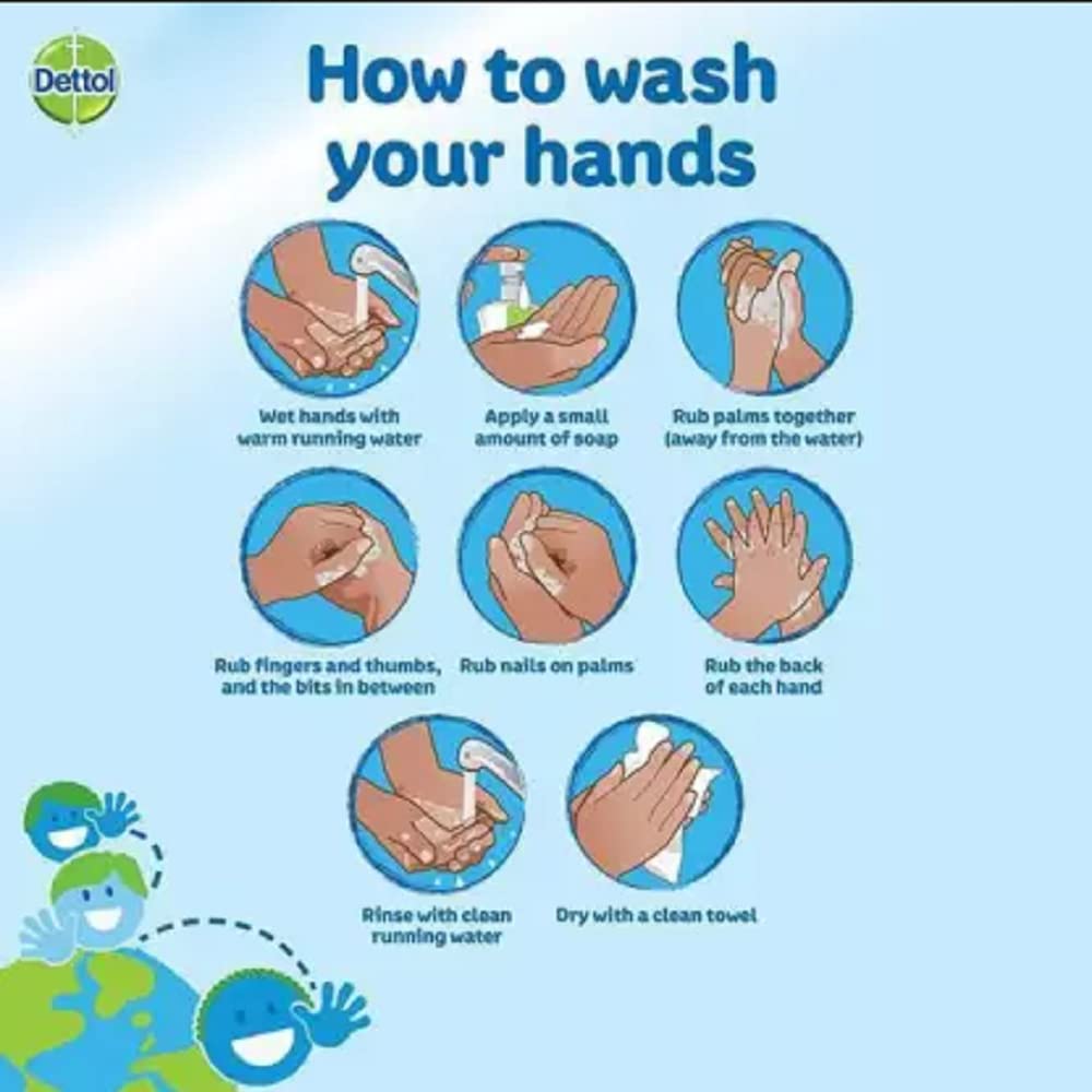 Dettol 2 original Liquid Handwash 250 ml x2 Hand Wash Pump Dispenser (2 x 250 ml)