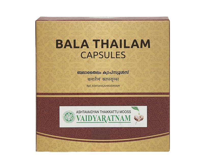 Vaidyaratnam Bala Thailam Soft Gel Capsule (100 Capsules)