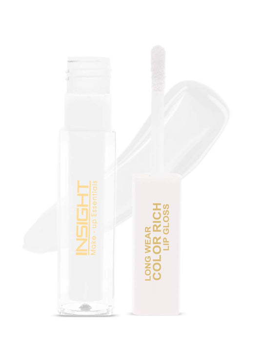Insight Cosmetics Glitter Makeup Highlighter, 3.5 gm&INSIGHT Long Wear Color Rich Lip Gloss, Glossy Finish - LG41-01