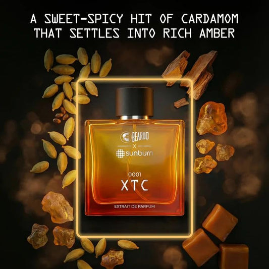 BEARDO XTC X SUNBURN Perfume for Men 100ml | Extrait De Parfum | Amber & Spicy | Long Lasting Fragrance | Premium Gift For Man | Perfume For Man