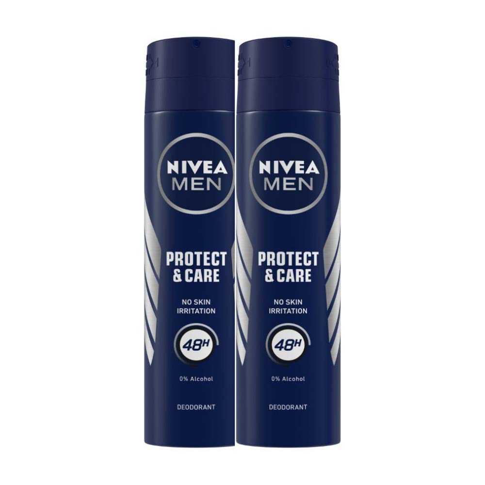 Nivea Men Protect And Care Fresh Scent Deodorant Spray , 150Ml (Pack Of 2)