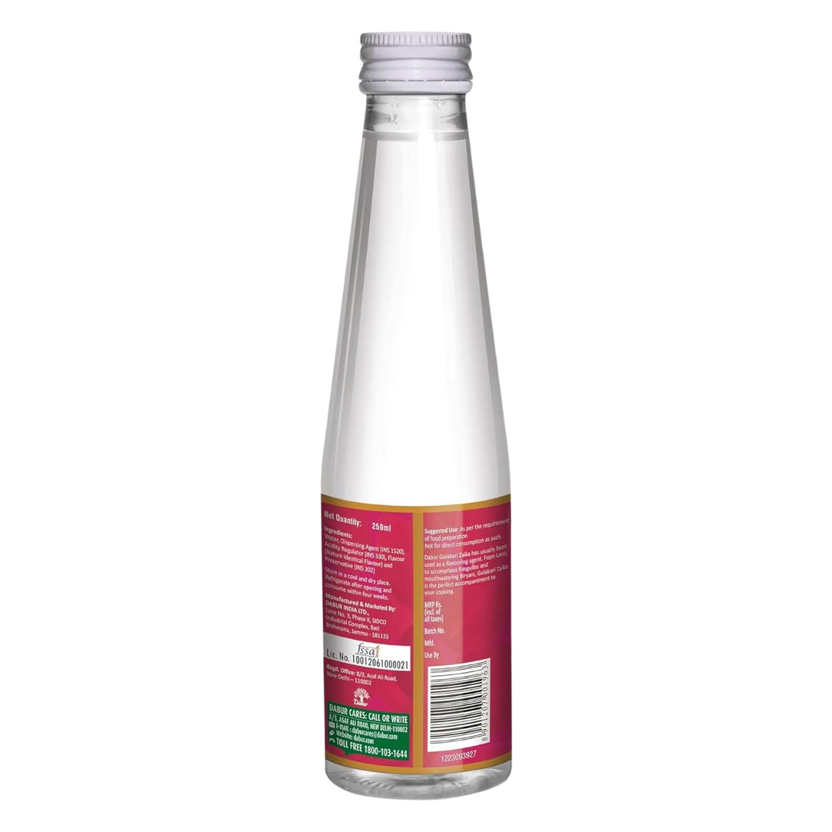 Dabur Gulabari Zaika 250ml, Rose water flavouring agent