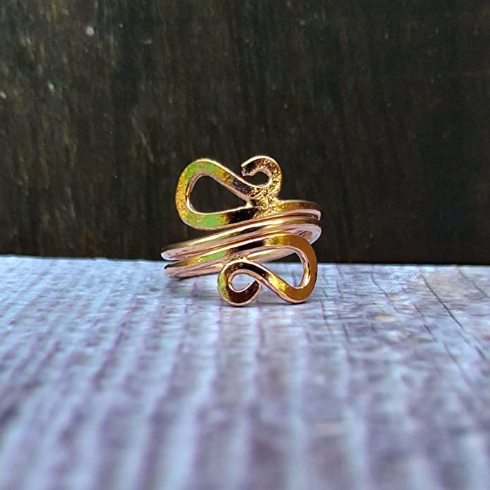 SHINDE EXPORTS Designing Pure Copper magnetic ring for men and women 8mm