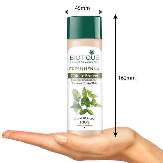 Biotique Henna Leaf Fresh Texture Shampoo and Conditioner, 190ml