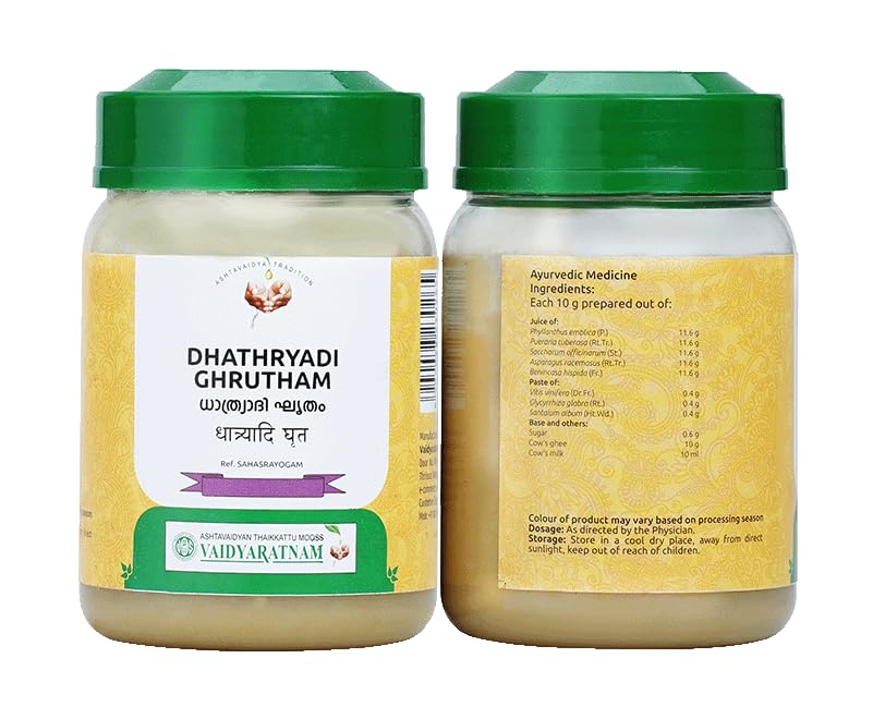 Vaidyaratnam Dhathryadi Ghrutham | Traditional Herbal Ghee Blend for General Wellness & Daily Vitality Support
