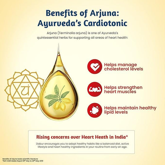 Dabur Heart Care Oil - 1 Ltr bottle | Heart Healthy cooking oil infused with Arjuna | Rice Bran Oil, Flaxseed oil & Sesame oil | Goodness of MUFA, PUFA and Oryzanol
