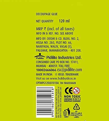 Fevicryl Make Your Craft with Fevicryl Modge Podge Gloss 120 Ml