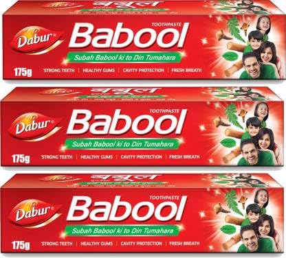 Dabur Babool Strong Teeth 175gmx3^ Toothpaste (525 g)