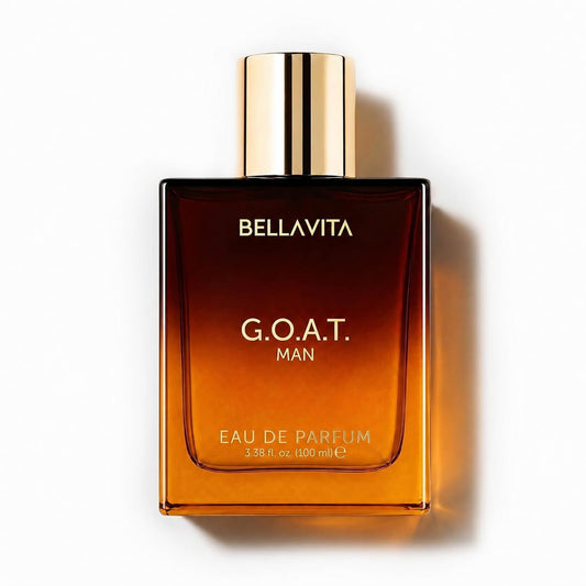 Bella Vita Luxury G.O.A.T Eau De Parfum for Men with Bergamot, Lavender & Patchouli | EDP Long Lasting Perfume Fragrance for All Occasions, 100 ML