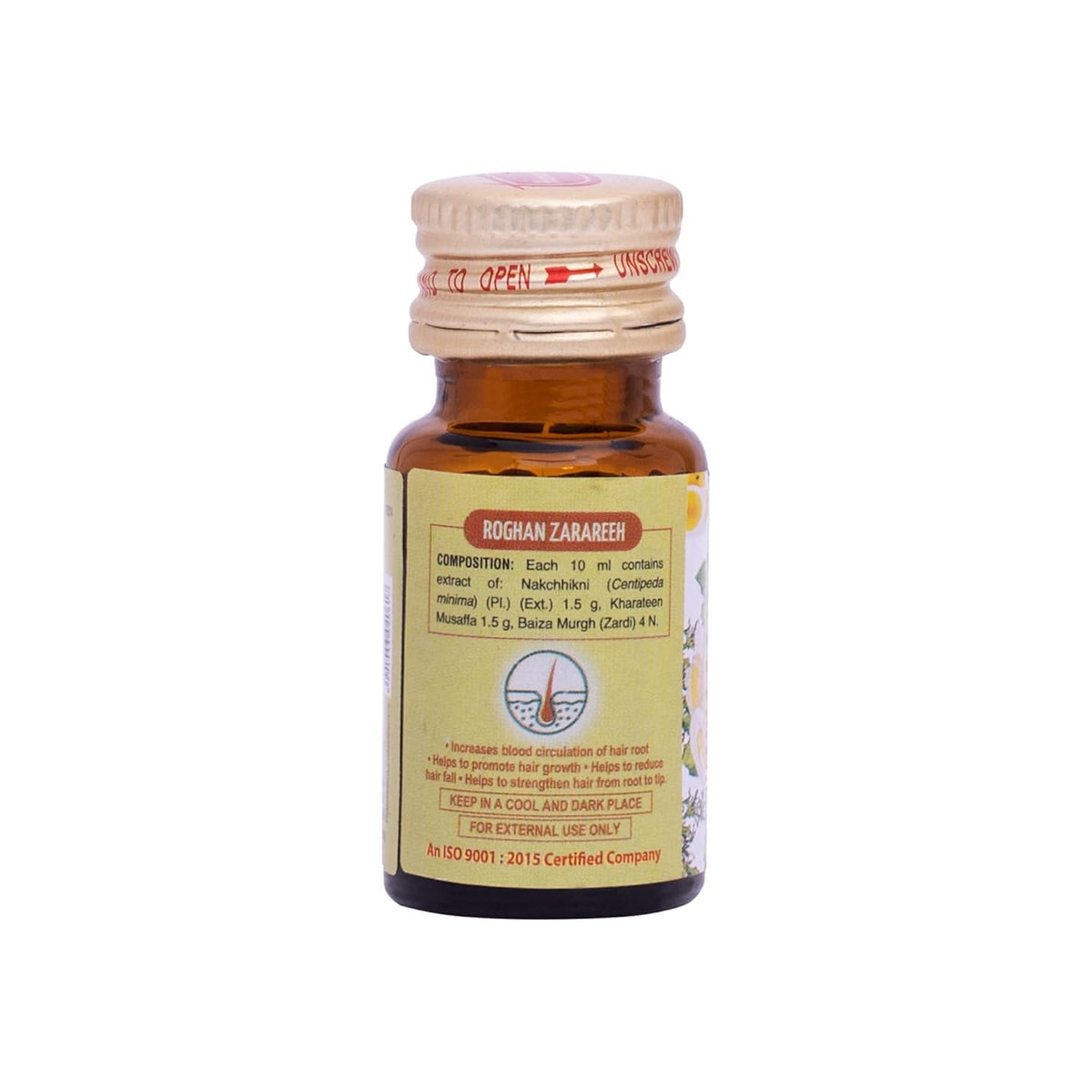 Hamdard Roghan Zarareeh 25 ml | Unani Hair Oil | Traditional Formulation for Hair Care & Nourishment (Pack of 1)
