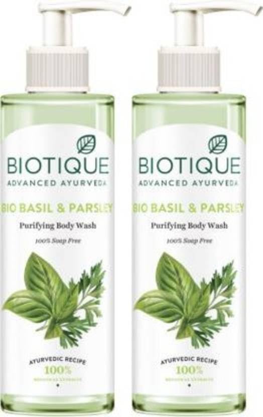 BIOTIQUE Bio Basil & Parsley Body Wash-200ml (2 x 200 ml)