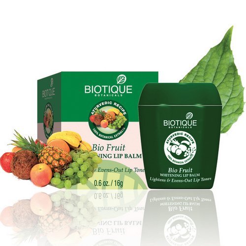 Biotique Lip Balm - Bio Fruit, 12G, 1 Count, Green