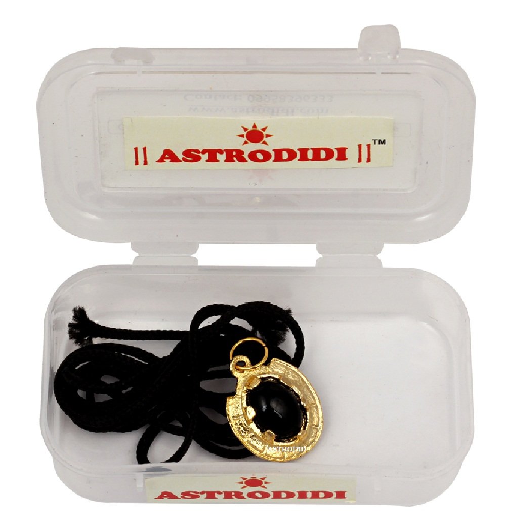 Astrodidi Black Shani Kavach Nazar Stone Pendant for Unisex