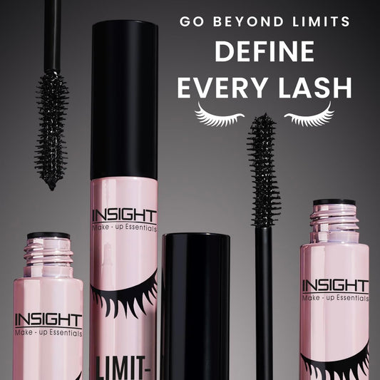 INSIGHT Limit Lash Mascara - Intense Black (13g) | Dramatic Volume & Length | Lifts, Defines & Curls | Smudge-Proof | Clump-Free for Everyday Use