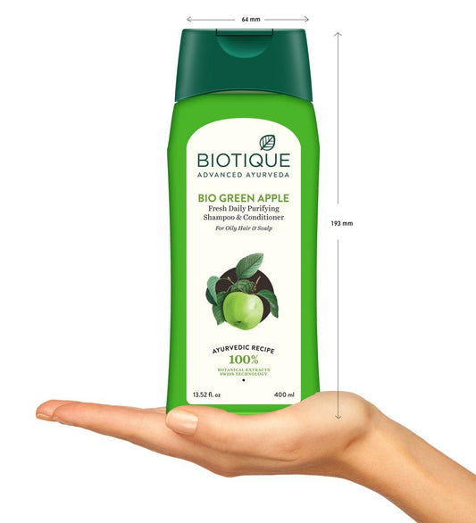 Biotique Green Apple Shampoo And Conditioner, 400ml