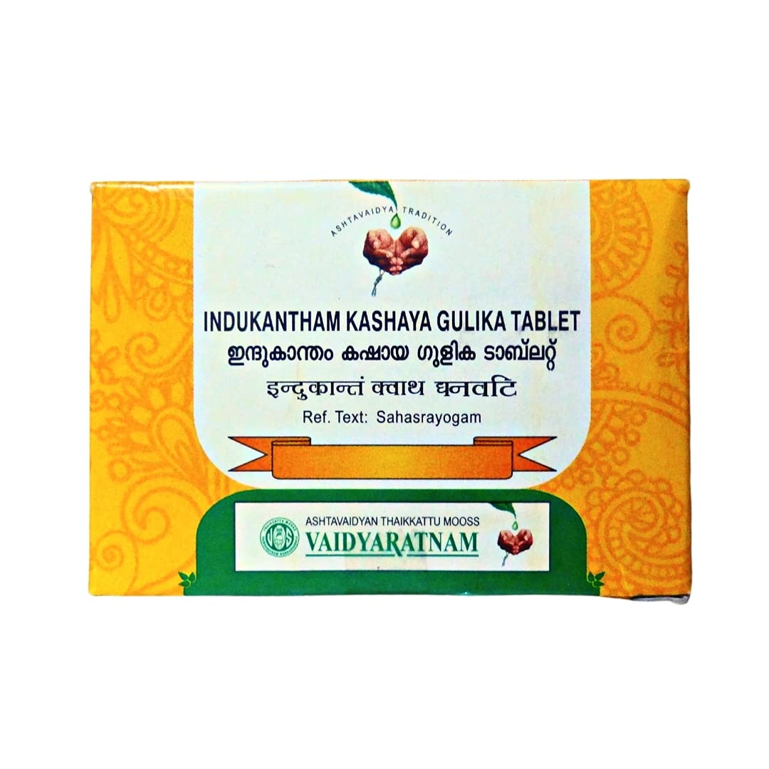 Vaidyaratnam Indukantham Kashaya Gulika Tablet - Pack of 1 (100 Tab)