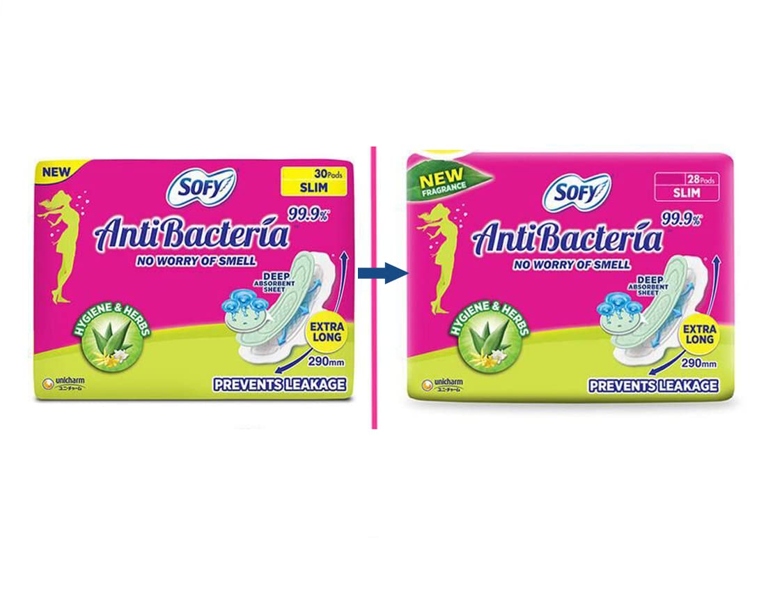 Sofy Anti-bacteria Extra Long Sanitary Napkins for Women, Pack of 2 (60 Pads)