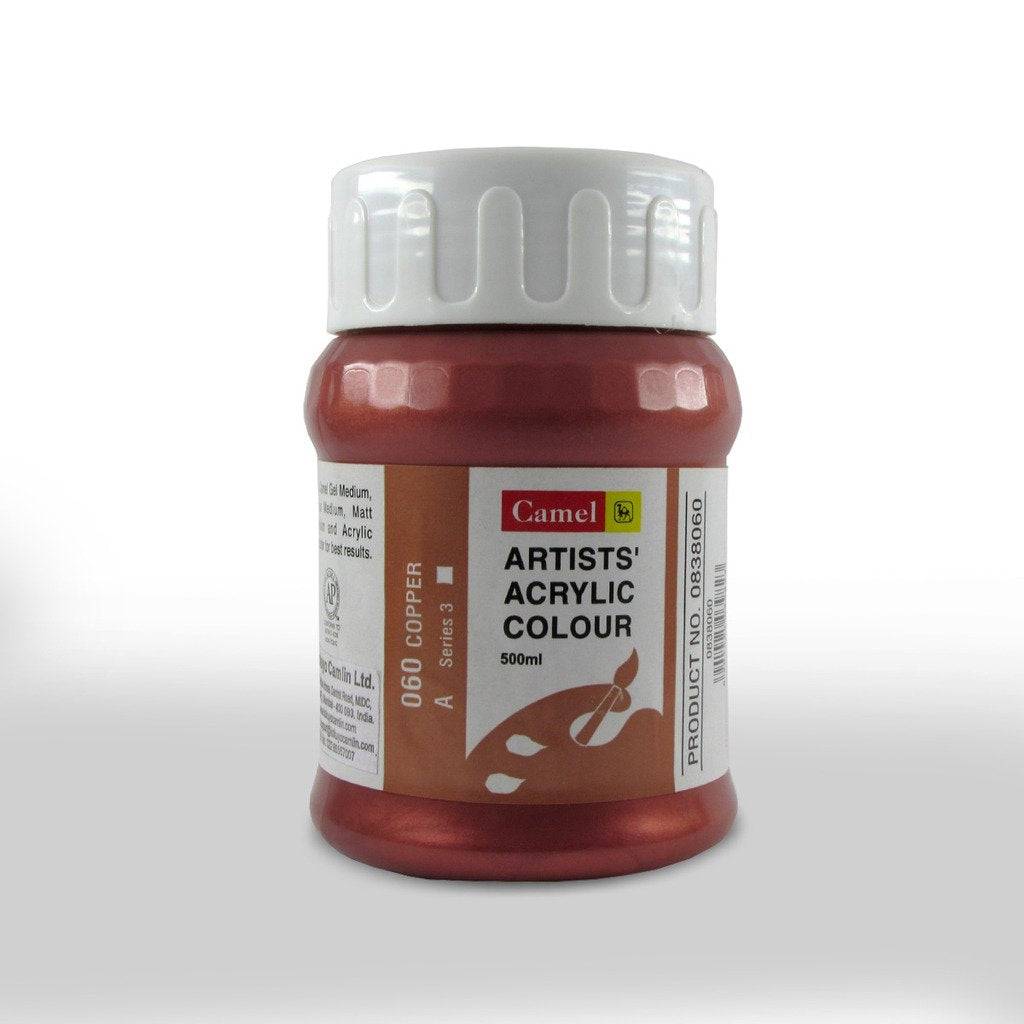 Camel Camlin Kokuyo Artist Acrylic Colour 500 ml Series 3 Copper
