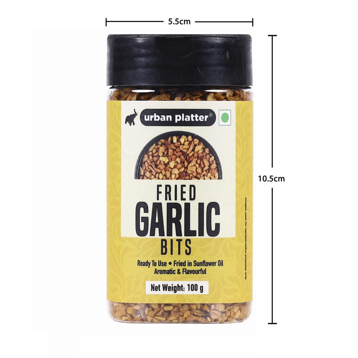 Urban Platter Fried Garlic Bits, 100g (Ready to Use, Fried in Sunflower Oil, Use in curries, sauted Veggies, soups and Dipping sauces)