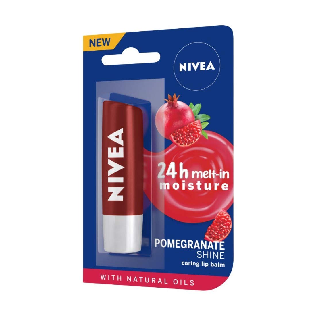 NIVEA Lip Balm, Fruity Blackberry Shine, 4.8g And NIVEA Lip Balm, Pomegranate Shine, 4.8g