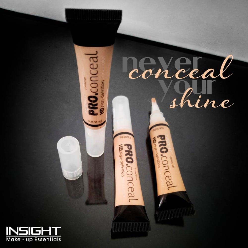 INSIGHT HD Conceal Concealer for Everyday Use | Matte Finish | Medium to Full Coverage - Golden Sand (8g)
