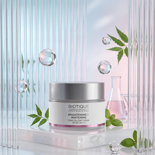 Biotique Professional Brightening + Whitening Stem Cell Day Cream SPF 30+ 50gm
