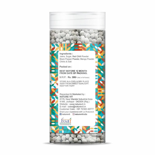 NatureVit Jeera Goli 200g | Digestive Cumin Candy | Traditional Mouth Freshener | 100% Natural Ingredients