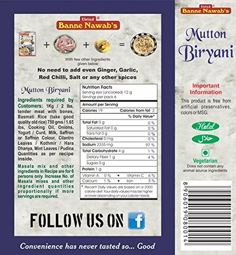 Ustad Banne Nawab's - Mutton Biryani
